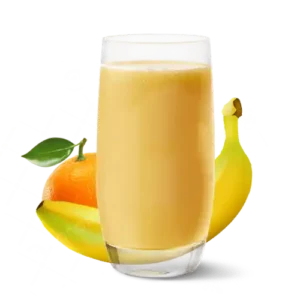 Jus d'orange et banane